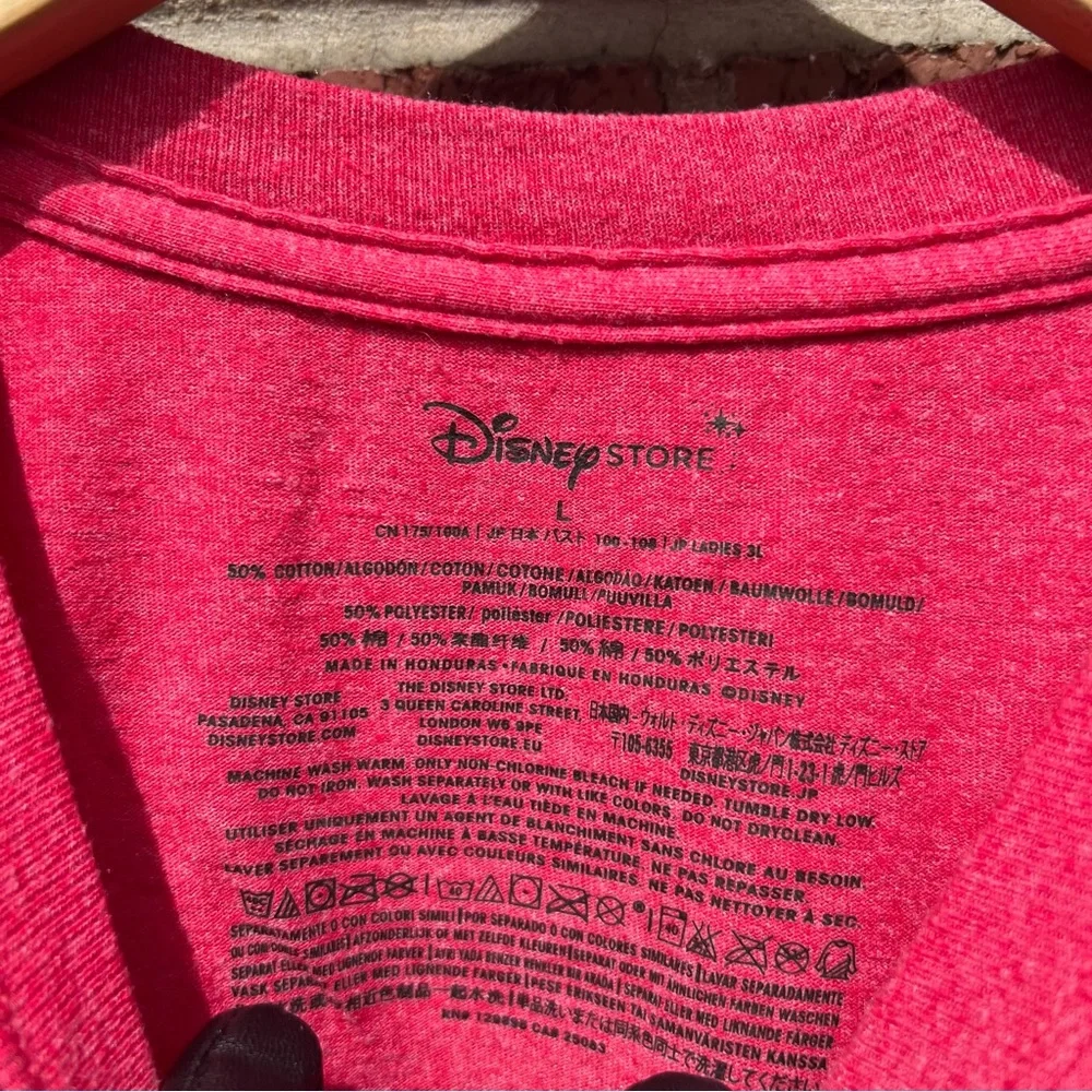Disney Store Dusty Red and Black Minnie Mouse The Original Mouseketeer Tee Shirt